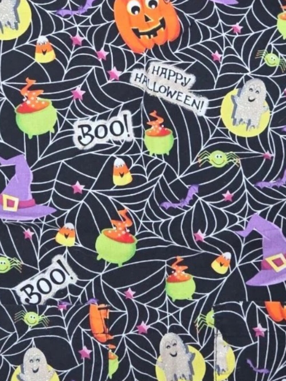 Halloween Scrub Top - Picture 2 of 2
